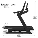 The 24-inch touchscreen of the NordicTrack X24 Treadmill pivoted to the side for off-equipment workouts