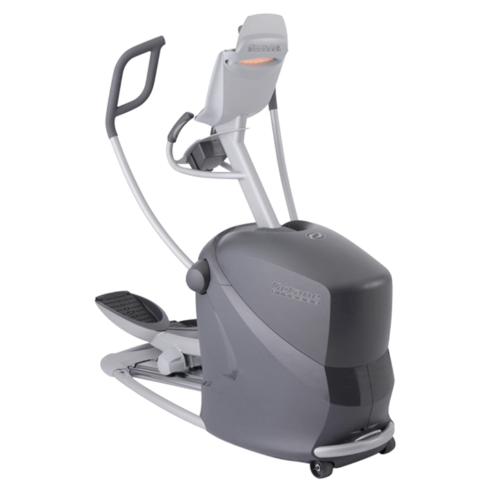A person working out on the Elliptical Q37xi Home Octane, demonstrating its natural movement and multi-grip handlebars fitness A person working out on the Elliptical Q37xi Home Octane, demonstrating its natural movement and multi-grip handlebars fitness