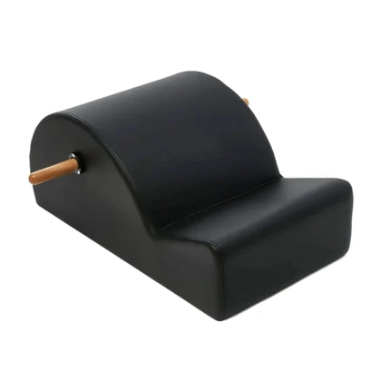 Activemine Spine Corrector Pilates featuring premium wood side handles and black vinyl upholstery