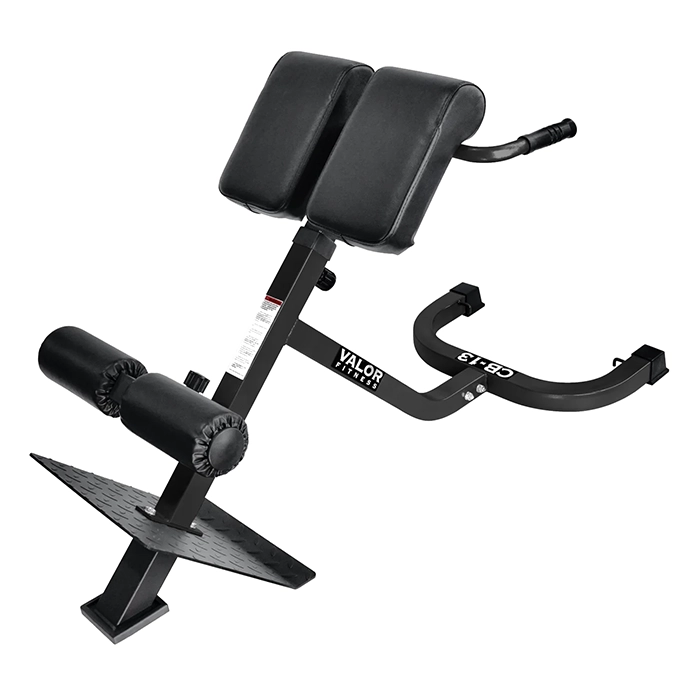 Adjustable Back Extension Machine Black with high-density hip padding Adjustable Back Extension Machine Black with high-density hip padding