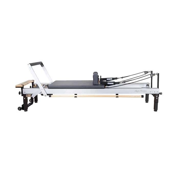 Align Pilates C8 Pro Reformer 42 CM LegsĀ Machine with aluminum frame and 5 music wire springs Align Pilates C8 Pro Reformer 42 CM LegsĀ Machine with aluminum frame and 5 music wire springs