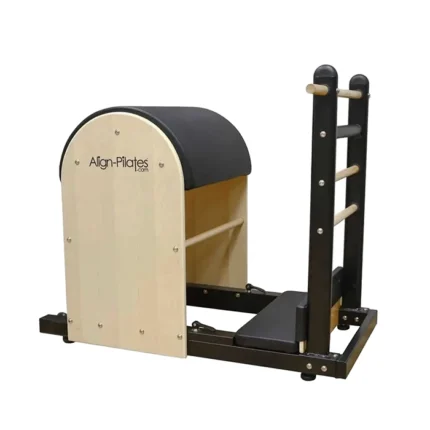 Align Pilates Ladder Barrel RC with North American Maple rungs and black steel base