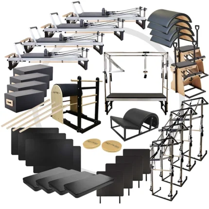 Align Pilates Studio Package 1 showing multiple reformers and towers