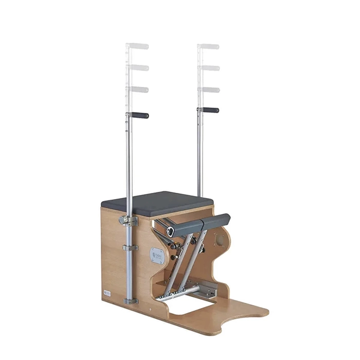 BASI Systems Wunda Chair showing the split pedal system and springs BASI Systems Wunda Chair showing the split pedal system and springs