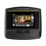 Close-up of the 10-inch XER touchscreen on Elliptical A50 Matrix 10 inch XER