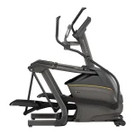 Close-up of the 16" XIR touchscreen on the Elliptical E30 Matrix 16 inch XIR, displaying interactive features