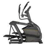 Close-up of the 16" XIR touchscreen on the Elliptical E50 Matrix 16 inch XIR, displaying interactive features