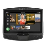 Close-up of the 22-inch XUR touchscreen on Elliptical A50 Matrix 22 inch XUR