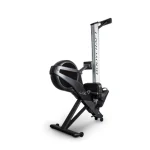 Close-up of the adjustable tilting LCD console on the Rower VR400 Pro BodyCraft, showing workout data