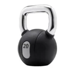 Close-up of the non-slip embossed rubber surface on a Technogym Kettlebell 4kg