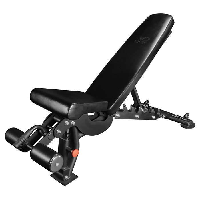 Core Adjustable FID Weight Bench Series in a matte black finish with sawtooth chrome hooks Core Adjustable FID Weight Bench Series in a matte black finish with sawtooth chrome hooks