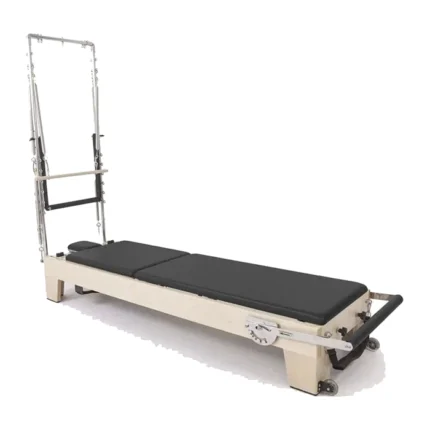Elina Pilates Elite Wood Reformer Tower with Tower in premium rock maple