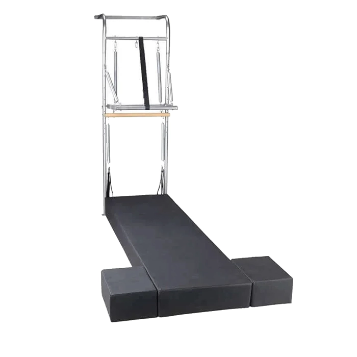 Elina Pilates Wall Unit Tower with reinforced wood frame and aluminum push bar Elina Pilates Wall Unit Tower with reinforced wood frame and aluminum push bar