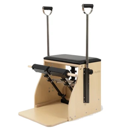 Elina Pilates Wood Combo Chair with premium wood frame and adjustable handles