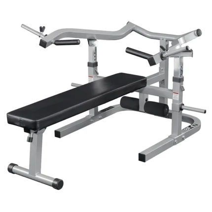 Flat Incline Bench Press Machine with independent converging arms in a home gym