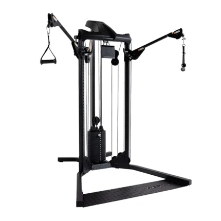 Front view of the Centr 1 Home Gym Functional Trainer installed in a modern compact room