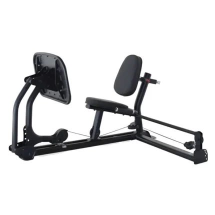 Front view of the Inspire Fitness Leg Press Attachment connected to a multi-gym system