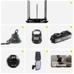 Full layout of the Hyrox Mens Open Bundle featuring competition weights and training tools