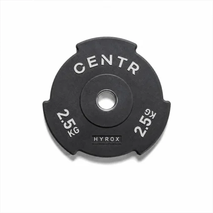 HYROX Official Edge Bumper Plate with weight markings visible on the edge