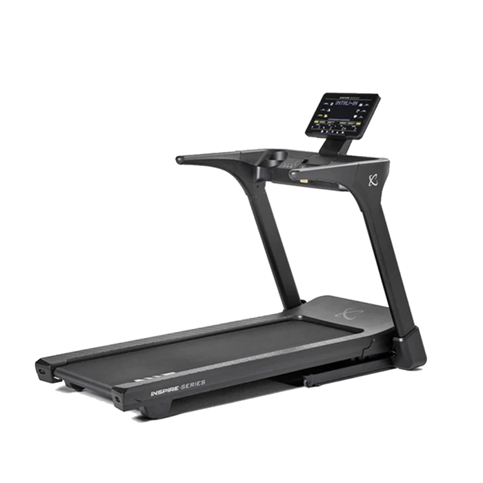 Inspire Series T5 Treadmill highlighting the 15-inch touch key LED console Inspire Series T5 Treadmill highlighting the 15-inch touch key LED console