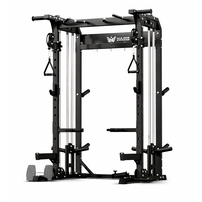 Major Fitness Power Rack F22 Standard with dual independent cable pulleys and sandwich J-hooks Major Fitness Power Rack F22 Standard with dual independent cable pulleys and sandwich J-hooks