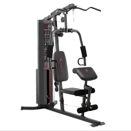 Marcy 150lb Stack Home Gym MWM-990 featuring selectorized weights and dual-action arms