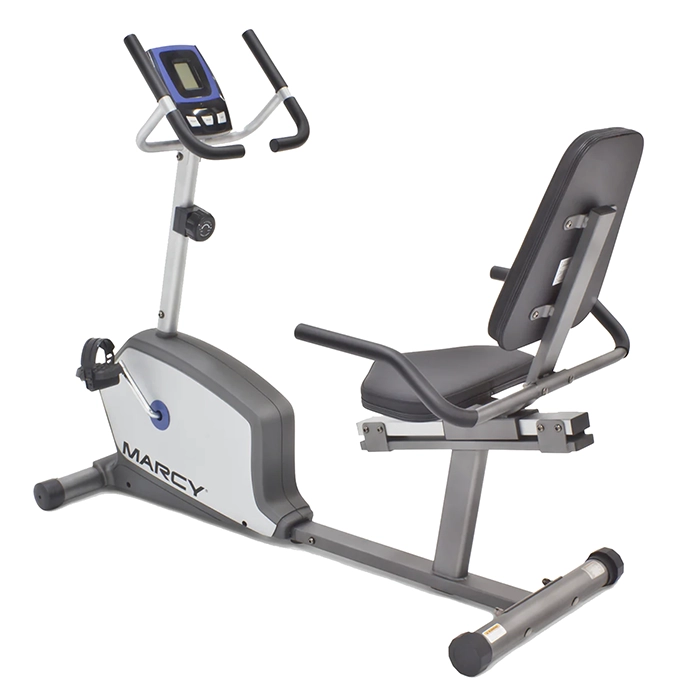 Marcy NS-1201R Recumbent Exercise Bike featuring the step-through frame and LCD monitor Marcy NS-1201R Recumbent Exercise Bike featuring the step-through frame and LCD monitor