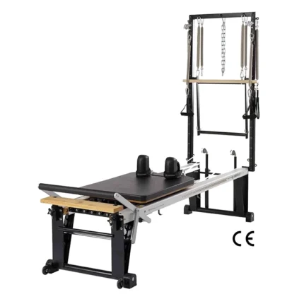 Merrithew Rehab V2 Max Plus Reformer with high carriage and vertical frame