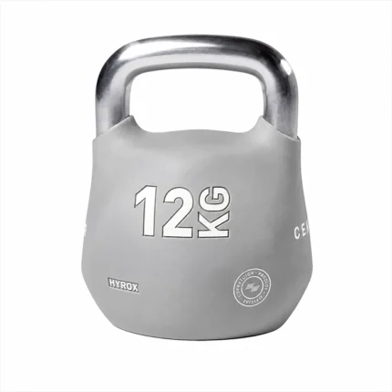 Official HYROX 12kg Octo Kettlebell weight showcasing the eight-sided shell