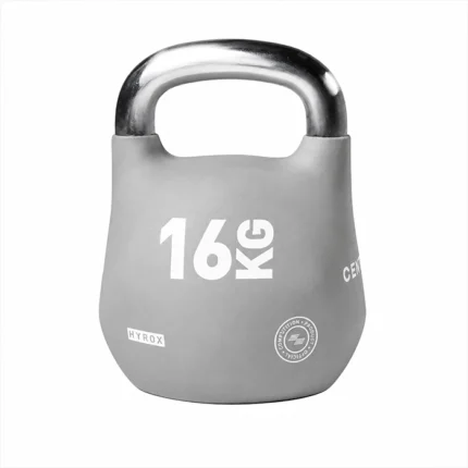 Official HYROX 16kg Octo Kettlebell weight showcasing the eight-sided shell