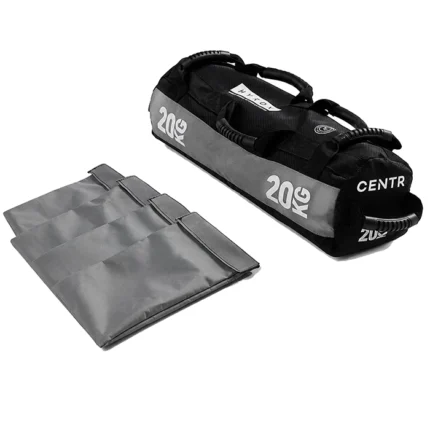 Official HYROX 20kg Competition Sandbag displaying multi-grip handles