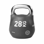 Official HYROX 28kg Octo Kettlebell weight showcasing the eight-sided shell