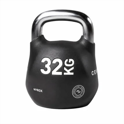 Official HYROX 32kg Octo Kettlebell weight showcasing the eight-sided shell