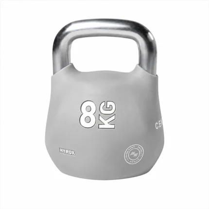 Official HYROX 8kg Octo Kettlebell showcasing the eight-sided shell