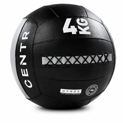 Official HYROX Competition Wall Ball 4 Kg with non-slip vinyl texture and visible weight markings