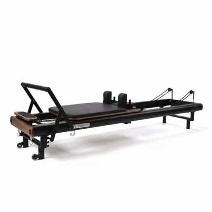 Peak Pilates fit Reformer Black with Long Short Box accessory and aluminum rail frame