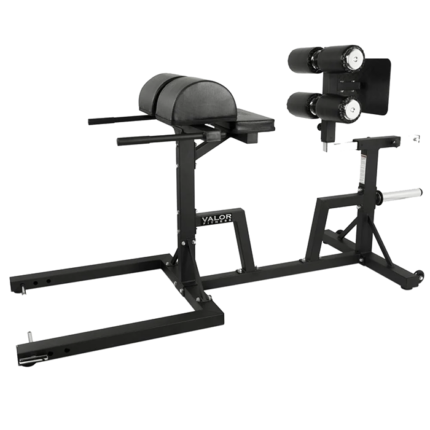 Professional Valor Adjustable Glute and Ham Developer featuring 12-gauge steel frame and ankle rollers