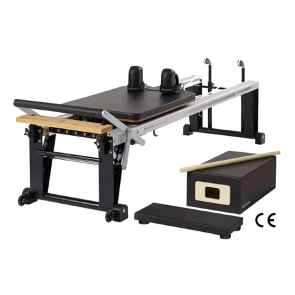 Rehab V2 Max Pilates Reformer Bundle with reformer box and maple pole