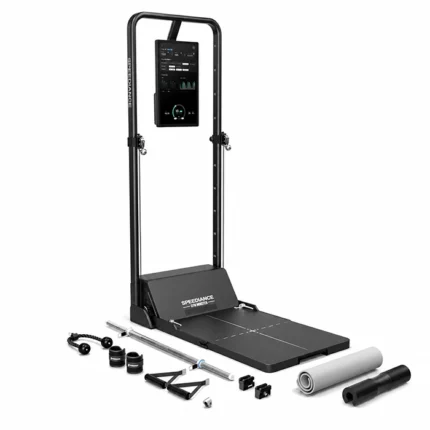 Speediance Gym Monster Basic smart digital home gym unfolded with 1080P touchscreen display