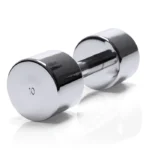 Technogym Chrome Dumbbell 1kg featuring a high-shine polished finish