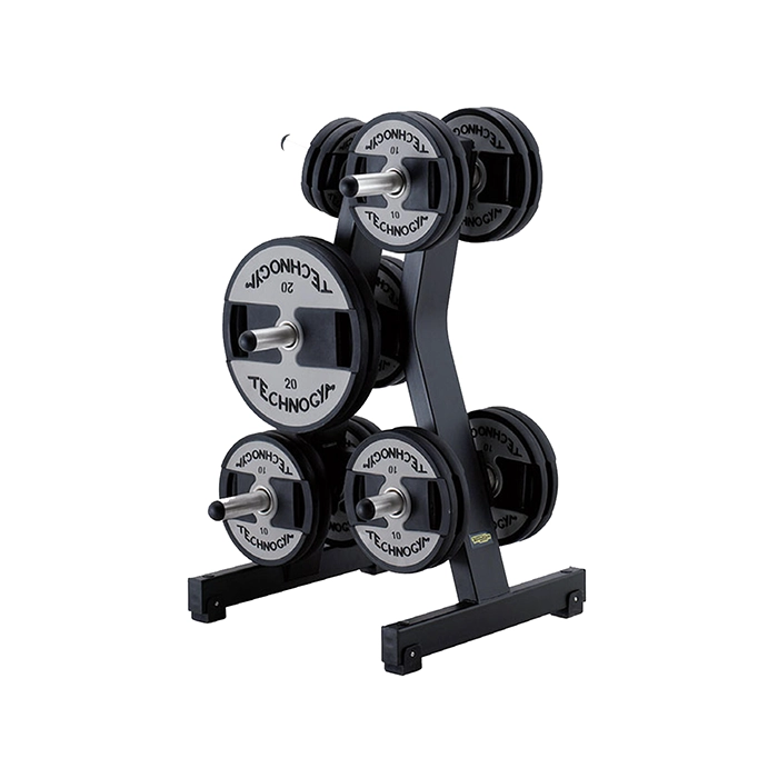 Technogym Plate Tree Storage Rack with nine stainless steel plate holders Technogym Plate Tree Storage Rack with nine stainless steel plate holders