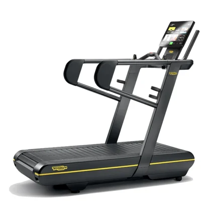 Technogym Skillrun Live 7000 Treadmill featuring the Parachute Training Kit and wide HD screen