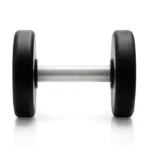 Technogym Urethane Dumbbell 7kg with a sleek black urethane finish and steel handle