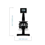 The 10-inch HD tilting touchscreen of the Rower NEW RW700 NordicTrack, set to an optimal viewing angle