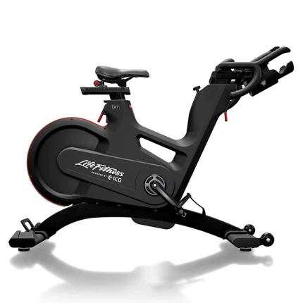 The Cycle Indoor IC7 Life Fitness, showcasing its award-winning design and WattRate TFT computer