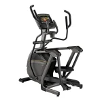 The Elliptical E50 Matrix 10 inch XER Compact Suspension Elliptical with its 10-inch XER touchscreen console, showcasing its sleek design
