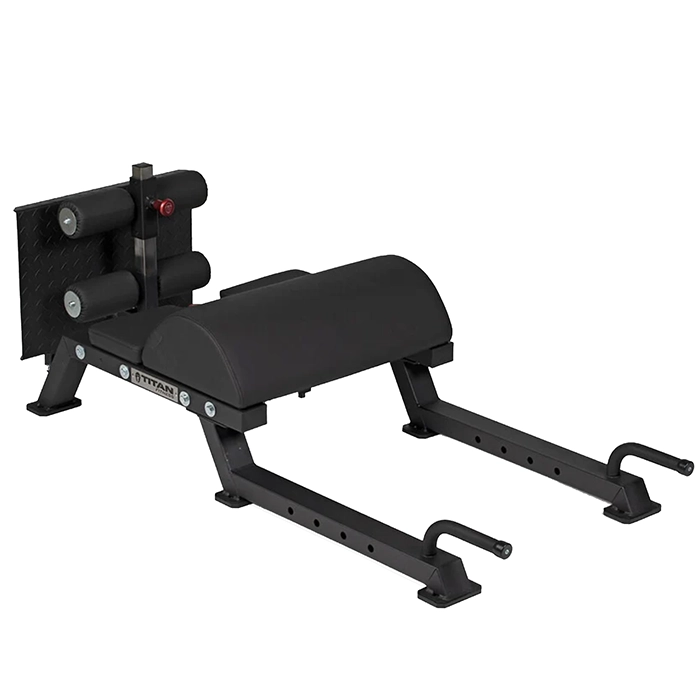 The Glute and Hamstring Developer, showcasing its robust steel frame and adjustable pads The Glute and Hamstring Developer, showcasing its robust steel frame and adjustable pads