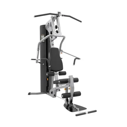 The Home Gym G2 Life Fitness, showcasing its compact design and various pulley stations