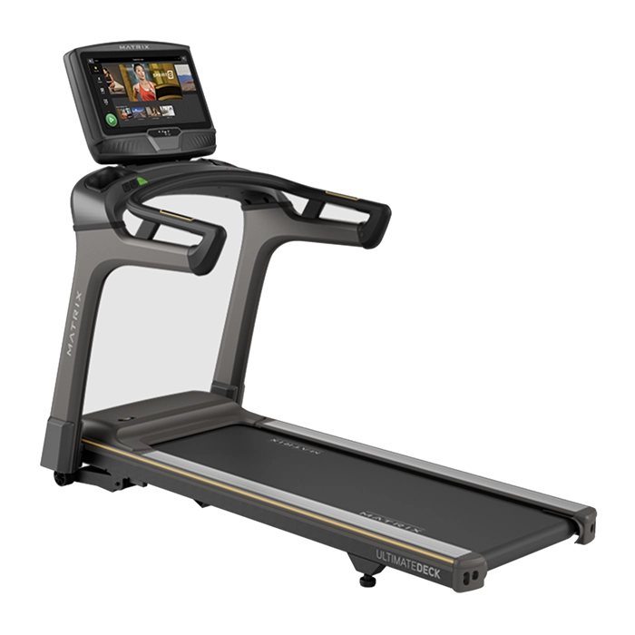 The Matrix T50 Treadmill 22 inch XUR with its large 22-inch XUR touchscreen console, ready for a workout The Matrix T50 Treadmill 22 inch XUR with its large 22-inch XUR touchscreen console, ready for a workout