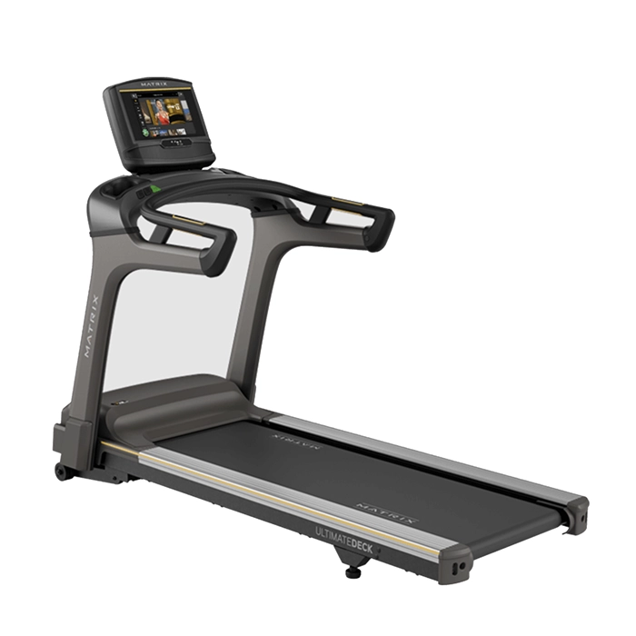 The Matrix T75 Treadmill 10 inch XER with its large 10-inch XER touchscreen console, ready for a workout The Matrix T75 Treadmill 10 inch XER with its large 10-inch XER touchscreen console, ready for a workout